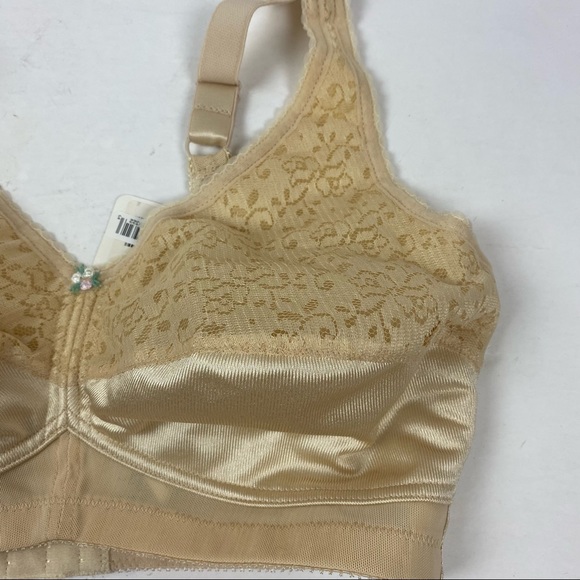 Jodee Surgical Mastectomy Bra Nude Lace Wire-free Wireless Style 115 34DD NWT - Picture 6 of 7